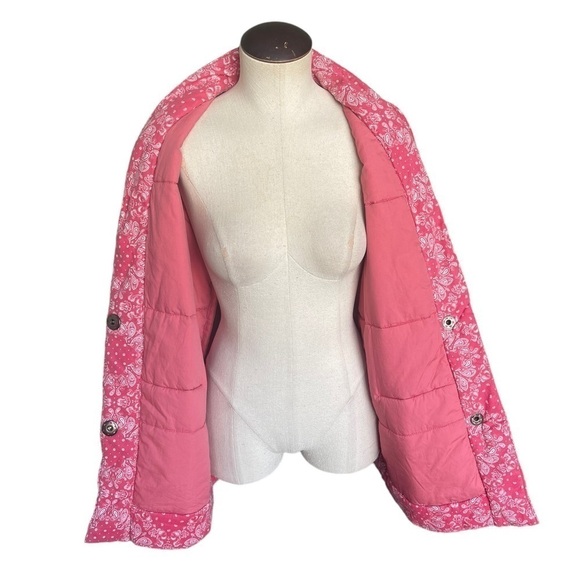 OVERLOVER Kerry Quilted Jacket in Faded Red Bandana - Picture 10 of 14